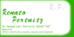 renato pertnitz business card